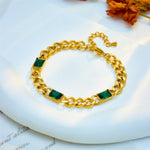 Bracelet Emerald Green - Jewelry - EM Accessories - new - Stainless Steel - P0528S