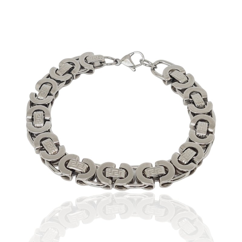 Bracelet Flat Byzantine Chain - Jewelry - EM Accessories - men - Stainless Steel - P0124S