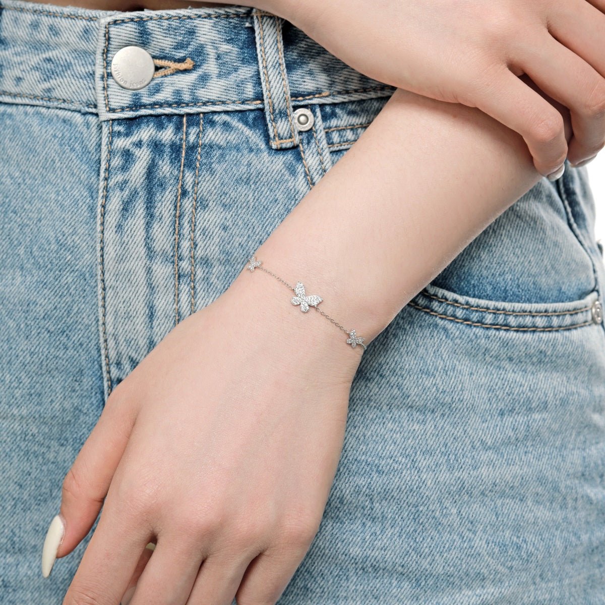 Butterfly Silver Bracelet - Jewelry - EM Accessories - 925 silver - new -