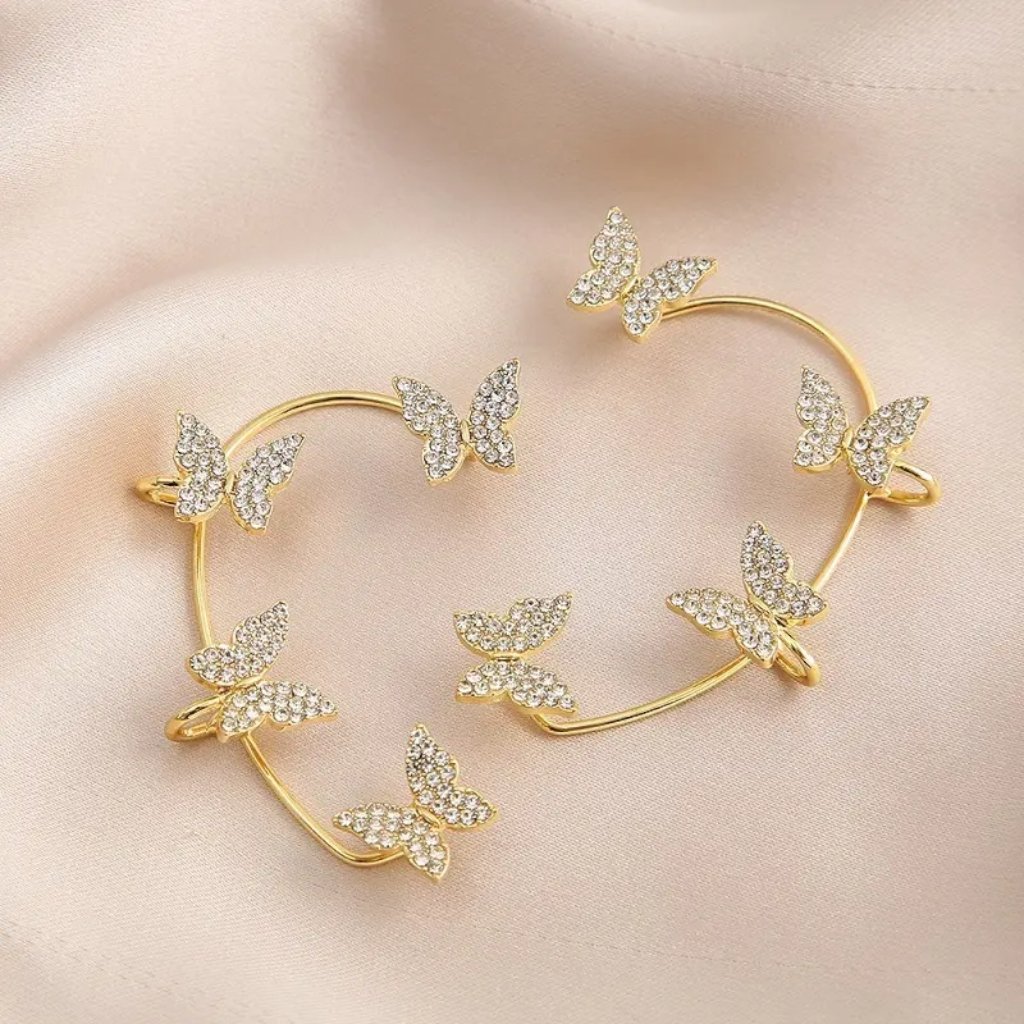 Earrings Butterfly Clips - Jewelry - EM Accessories - fashionjewelry - new - P0463S