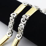Necklace Flat Byzantine Gold S - Jewelry - EM Accessories - men - new - P0479S