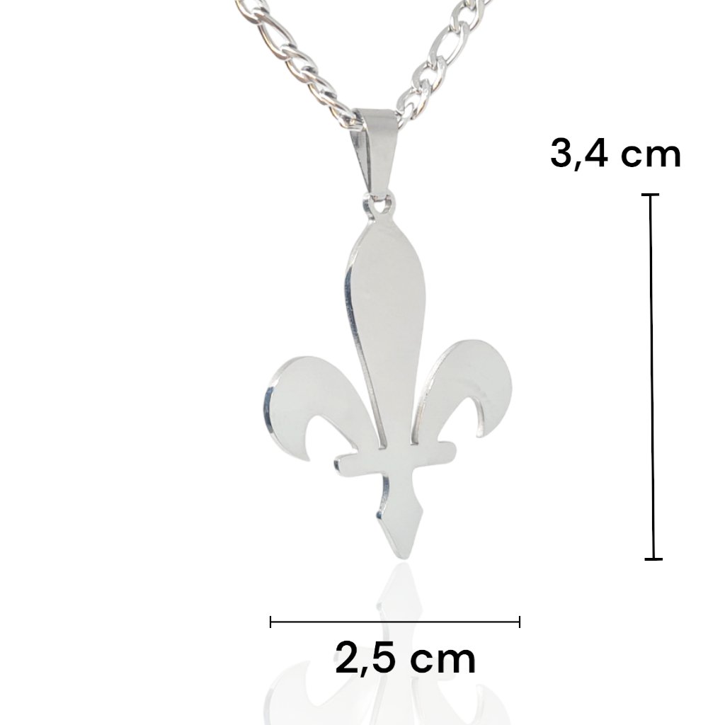 Necklace Lillies - Jewelry - EM Accessories - men - Stainless Steel - P0475S