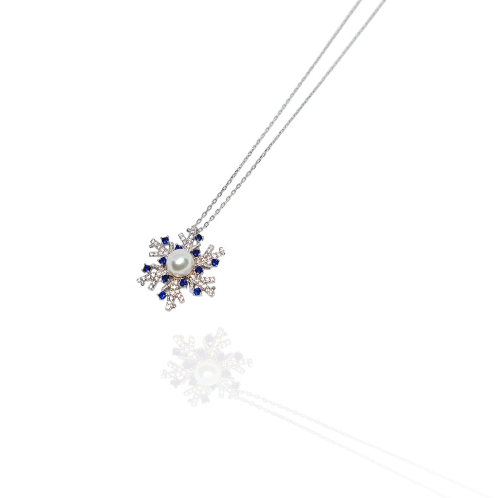 Necklace Snowflake - Jewelry - EM Accessories - 925 silver - new - P0597S