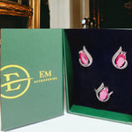 Set Red Fire - Jewelry - EM Accessories - silver - women - P0334S