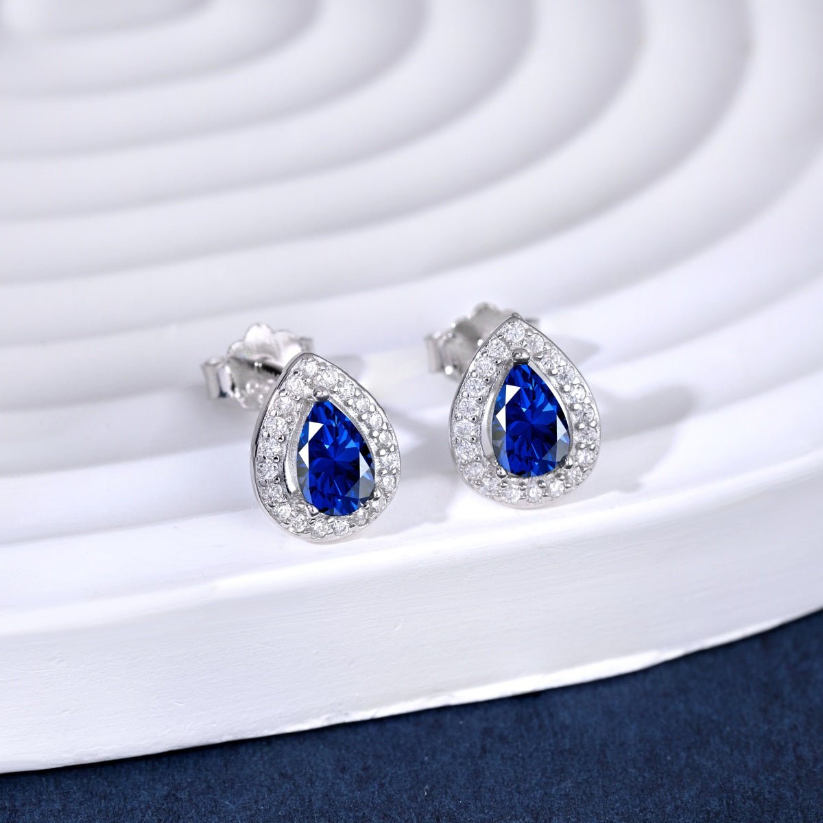 Silver earrings, prestige- emerald stone - Jewelry - EM Accessories - 925 silver - new -