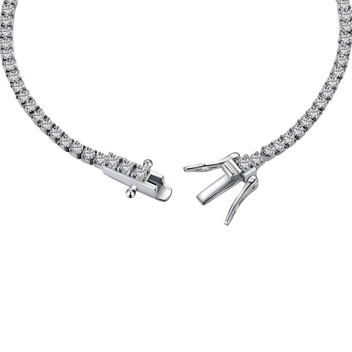 Women's 925 Silver Tennis Bracelet - Jewelry - EM Accessories - 925 silver - new - SILVER-0023-18-BRC