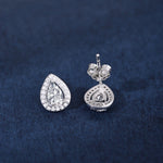 Women's Earrings: Celestial Luster Zircon Silver Studs - Jewelry - Dylam - 925 silver - new - SILVER-0046-WHI-EAR