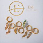 Women's Hanging Earrings Ivy - Jewelry - EM Accessories - new - Stainless Steel - SSTEEL-0029-GRE-EAR