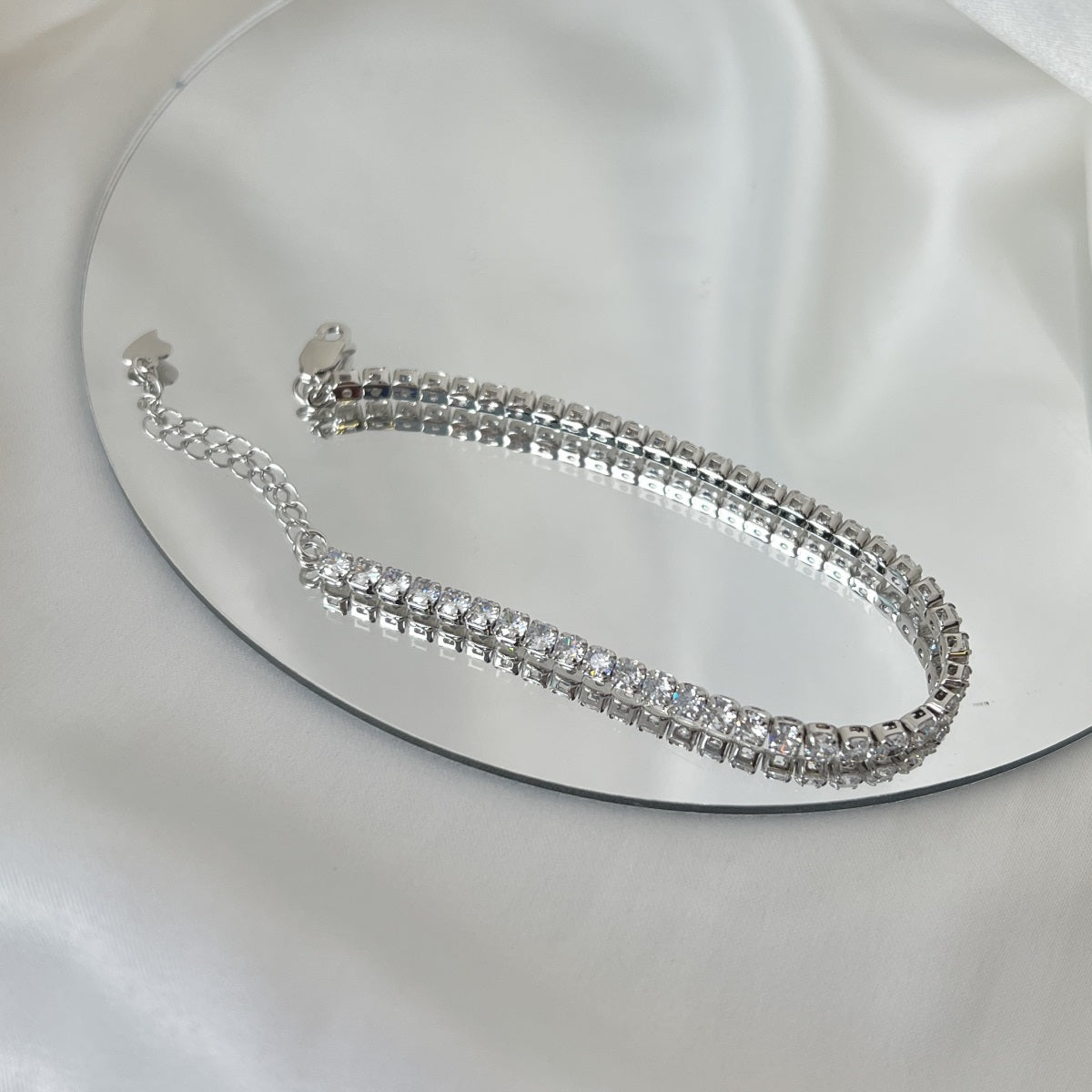 Women's Tennis Bracelet 925 Silver With Zircons - Jewelry - EM Accessories - 925 silver - new - SILVER-0022-16+-BRC